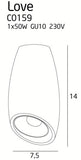 Spot Aplicat LOVE C0159 Lucente - Home & Lighting