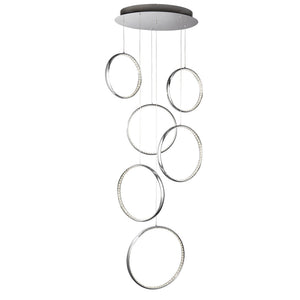 Lustra Rings 3166-6Cc Lucente - Home & Lighting