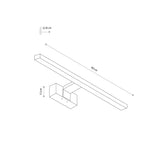Aplica CEZANNE LED L 4000K 10682