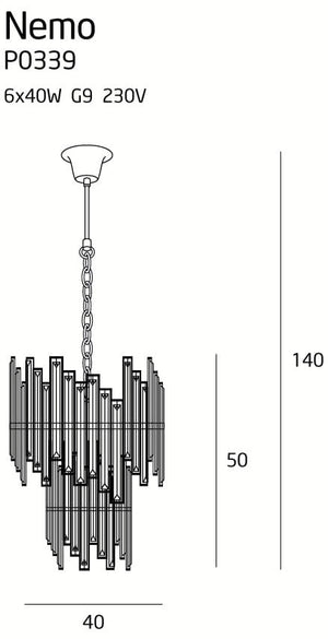 Candelabru Nemo P0339 Lucente - Home & Lighting