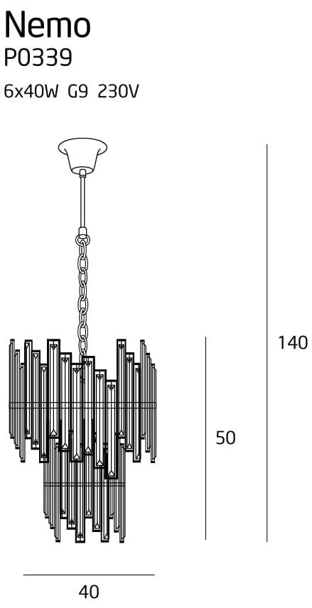 Candelabru Nemo P0339 Lucente - Home & Lighting