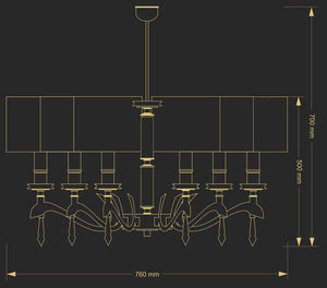 Candelabru Sparone Spa-Zw-6(N/A) Lucente - Home & Lighting