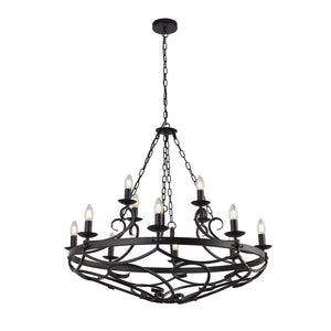 Candelabru CARTWHEEL III 8912-12BK Lucente - Home & Lighting