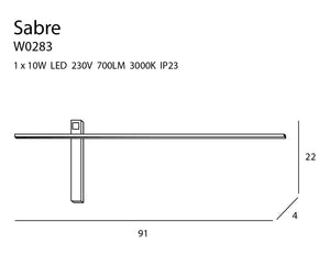 Aplica SABRE W0283 Lucente - Home & Lighting