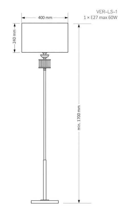 Lampadar VERDE VER-LS-1(ZM) Lucente - Home & Lighting