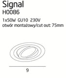 Spot Incastrat SIGNAL I H0086 Lucente - Home & Lighting