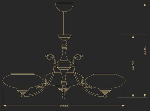 Candelabru Casamia Cas-Zw-3(P) Lucente - Home & Lighting