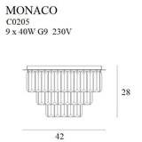 Plafoniera MONACO C0205 Lucente - Home & Lighting