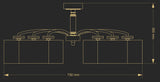 Candelabru Rossano Ros-Pl-6(P/A) Lucente - Home & Lighting