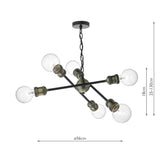 Lustra BRIGADE BRI0654 Lucente - Home & Lighting