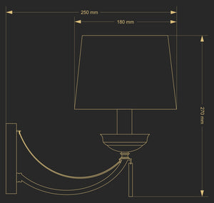 Aplica Zaffiro Zaf-K-1(P/A) Lucente - Home & Lighting