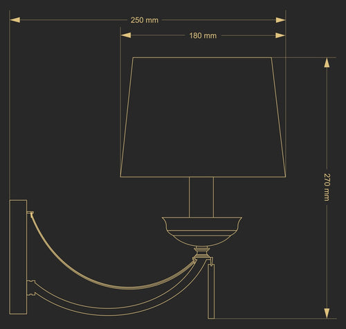 Aplica Zaffiro Zaf-K-1(P/A) Lucente - Home & Lighting