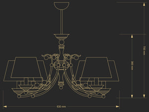 Candelabru Casamia Cas-Zw-6(P/A) Lucente - Home & Lighting