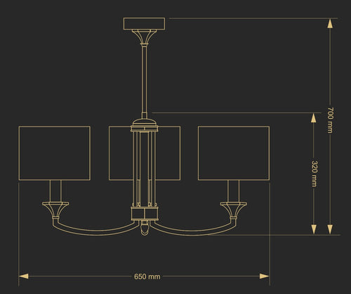 Candelabru Decor Dec-Zw-3(Bn/A) Lucente - Home & Lighting