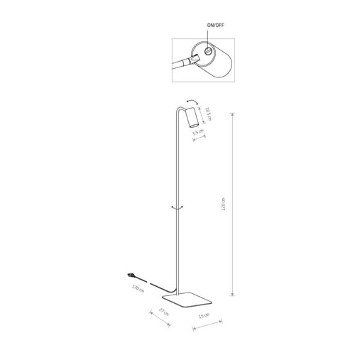 Lampadar MONO 7704 Lucente - Home & Lighting