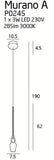 Lustra Murano A P0245 Lucente - Home & Lighting