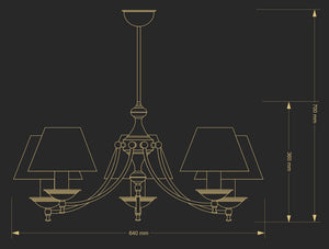 Candelabru San Marino San-Zw-5(Z/A) Lucente - Home & Lighting