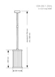 Lustra CERO CER-ZW-1(Z)100 Lucente - Home & Lighting