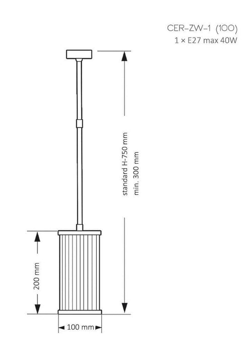 Lustra CERO CER-ZW-1(Z)100 Lucente - Home & Lighting