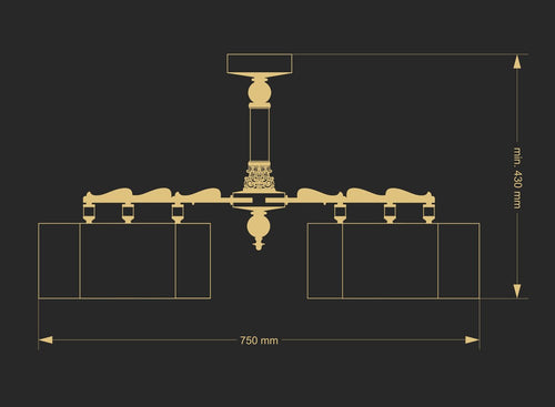 Candelabru Merano Mer-Pl-6(P/A) Lucente - Home & Lighting