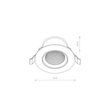 Spot Incastrat EGINA LED 10W 3000K 10553