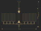 Candelabru Merano Mer-Zw-8(P) Lucente - Home & Lighting