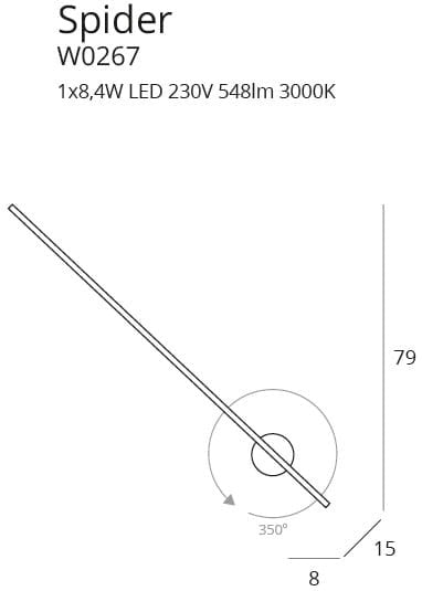 Aplica Spider W0267 Lucente - Home & Lighting