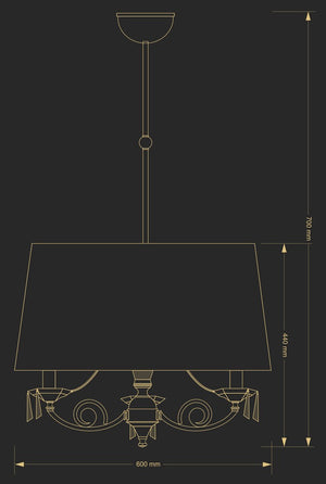 Lustra Monza Mon-Zwd-3(P/A) Lucente - Home & Lighting
