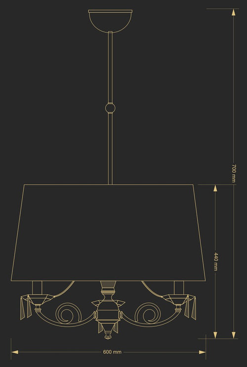 Lustra Monza Mon-Zwd-3(P/A) Lucente - Home & Lighting