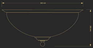Plafoniera Lido Lid-Pl-2(P) Lucente - Home & Lighting