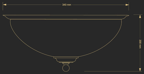 Plafoniera Lido Lid-Pl-2(P) Lucente - Home & Lighting