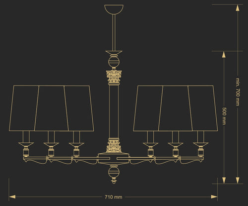 Candelabru Merano Mer-Zw-6(P/A) Lucente - Home & Lighting