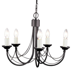 Candelabru CARISBROOKE CB5 BLACK Lucente - Home & Lighting