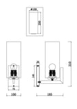 Aplica FORTANO MOD089WL-01BS Aplice - Interior Lucente