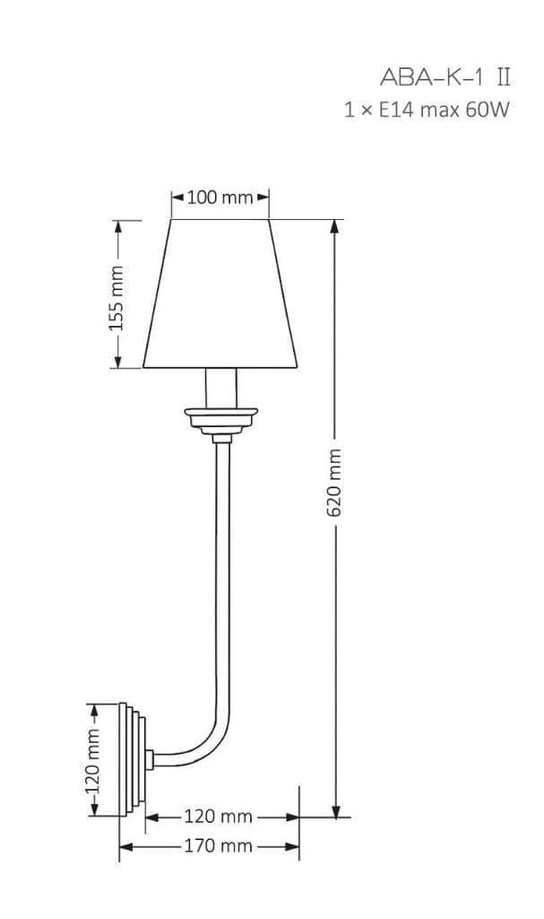 Aplica ABANO ABA-K-1(ZM/A)II Lucente - Home & Lighting