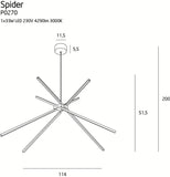 Lustra Spider P0270 Lucente - Home & Lighting
