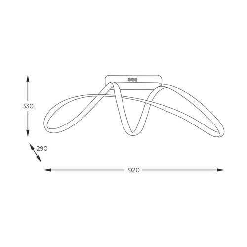 Plafoniera FERMI 20026C-GD