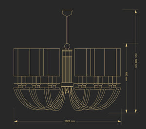 Candelabru Lea Lea-Zw-12(Bn/A) Lucente - Home & Lighting