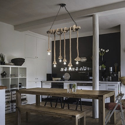 Lustra Canapa Sp6 Corda 134826 Lucente - Home & Lighting