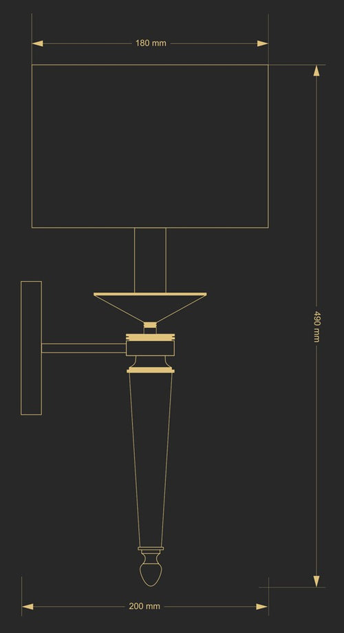 Aplica Zola Zol-Kd-1(Bn/A) Lucente - Home & Lighting