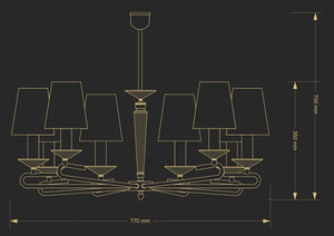Candelabru Dalila Dal-Zw-8(N/A) Lucente - Home & Lighting