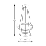 Lustra BRENO 18140BK-2