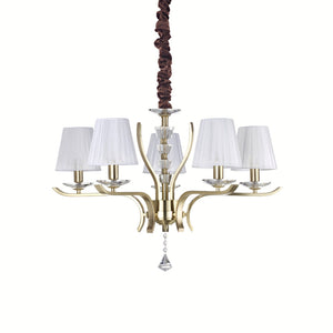 Candelabru Pegaso Sp5 Ottone Satinato 197722 Lucente - Home & Lighting