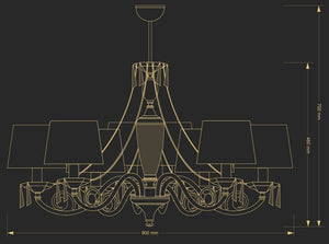 Candelabru Monza Mon-Zw-8(P/A) Lucente - Home & Lighting