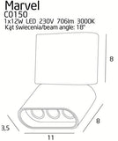 Spot Aplicat MARVEL C0150 Lucente - Home & Lighting