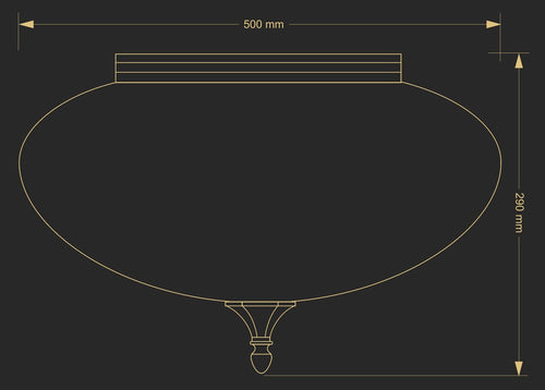 Plafoniera Decor Dec-Plm-3(P) Lucente - Home & Lighting