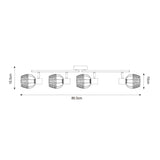 Plafoniera COPA R5022003-4TU2