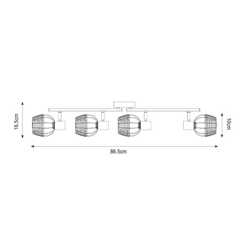 Plafoniera COPA R5022003-4TU2