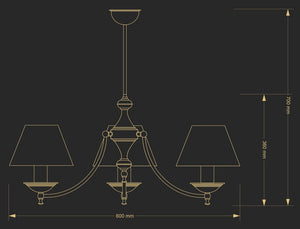 Candelabru San Marino San-Zw-3(P/A) Lucente - Home & Lighting