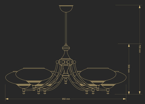 Candelabru San Marino SAN-ZW-8(P) Lucente - Home & Lighting